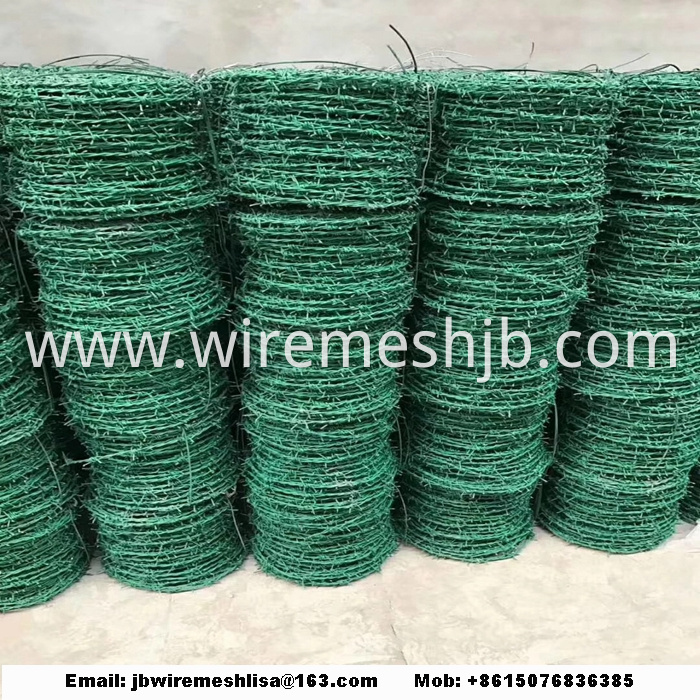 Galvanized and PVC Coated Barbed Wire